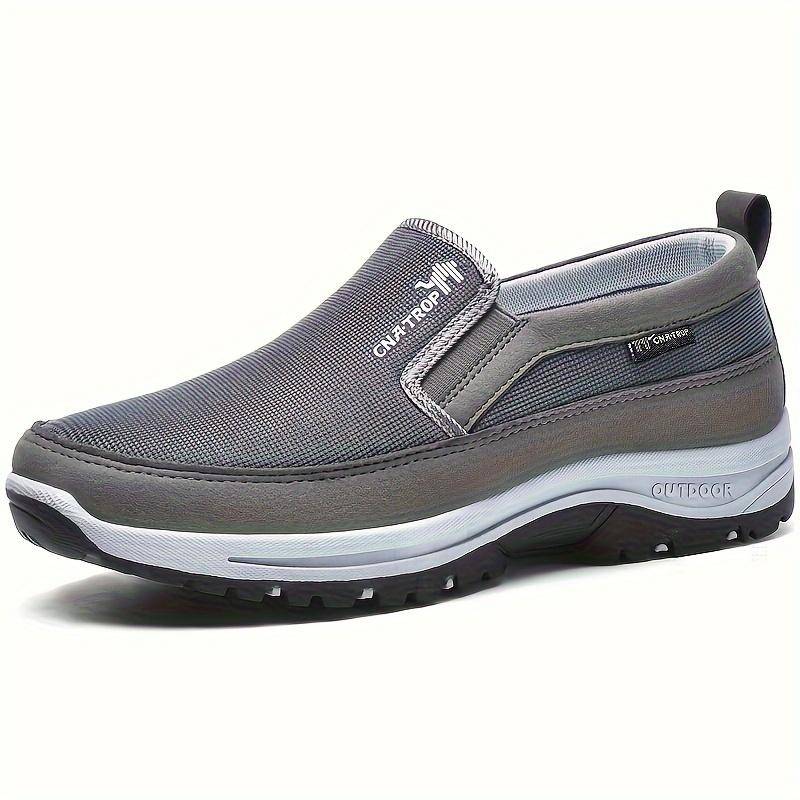 Atmungsaktive Herren-Loafer-Schuhe aus Strick in Übergröße, bequeme, rutschfeste, solide Slip-On-Sneaker für Outdoor-Aktivitäten für Herren 43 grau von Joom DACH