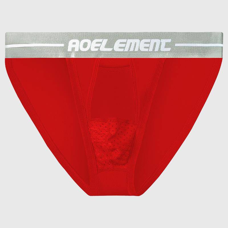 „Atmungsaktive Herren-Slips aus Eisseide mit U-konvexem Design für Krampfaderunterstützung und Komfort“ Double Extra Large rot von Joom DACH