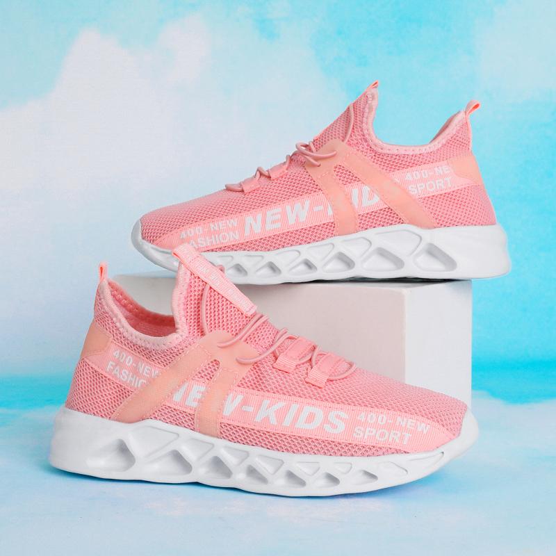 Atmungsaktive Kinder-Sport-Freizeitschuhe, Sommer-Herbst-Kinder-Walking-Laufschuhe für Jungen und Mädchen 26-39 33 rosa von Joom DACH