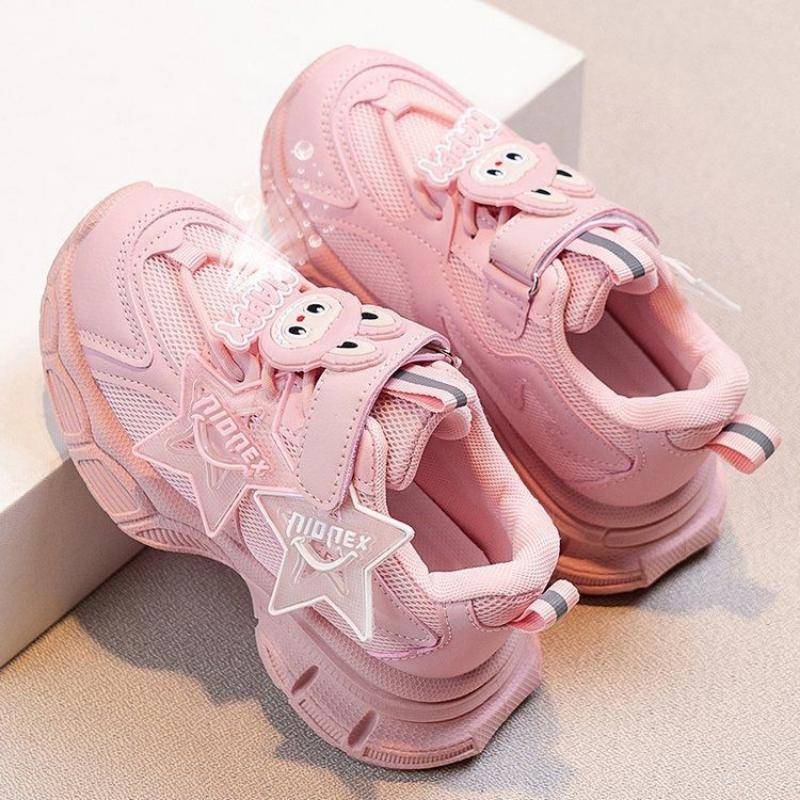 Kinder Atmungsaktive Schuhe, Frühling und Herbst Sportschuhe, Mädchen Mesh Dad Schuhe 29 von Joom DACH