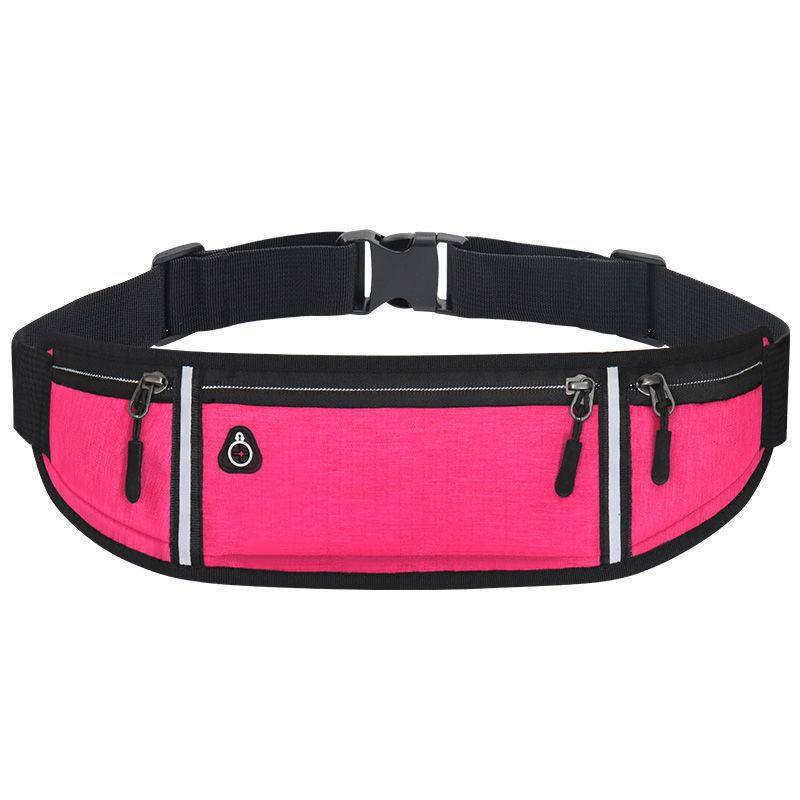 Atmungsaktive Laufgürteltasche Sport Gürteltasche Handytasche Männer Frauen Versteckte Tasche Gym Gürteltasche rose rot von Joom DACH