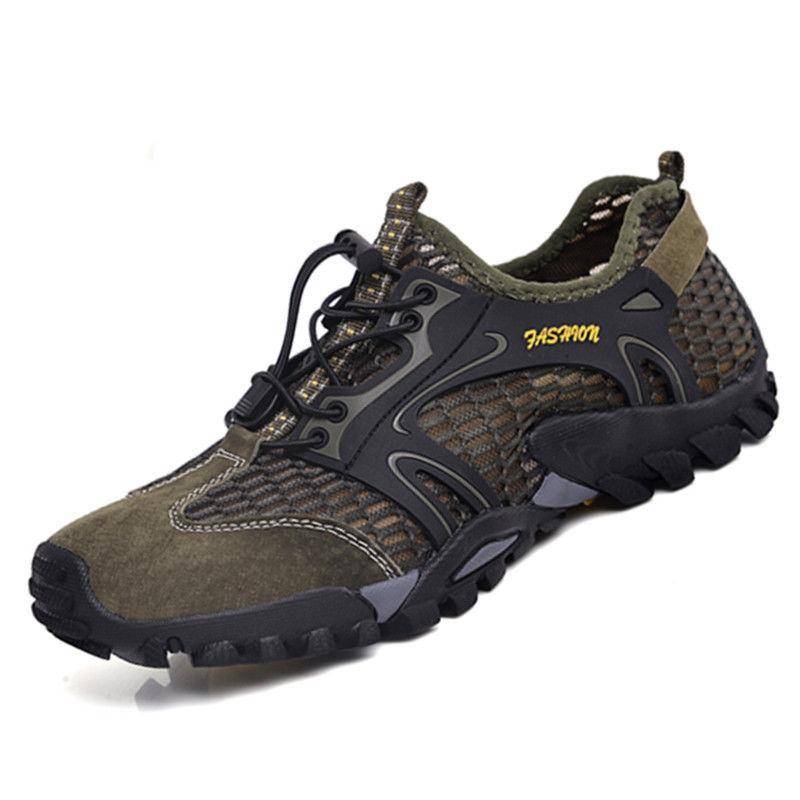 Atmungsaktive Sport-Outdoor-Netzschuhe Herren Mesh Casual Wanderschuhe 43 von Joom DACH