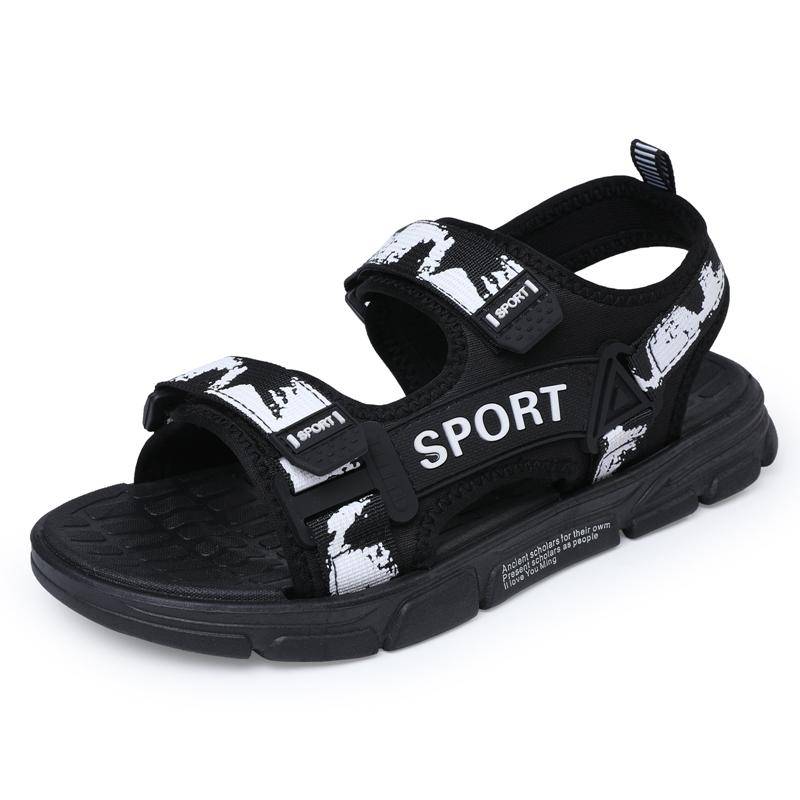 Atmungsaktive Sportsandalen Sommer-Slipper für Jungen Outdoor Freizeit Strandschuhe Bequeme Weiche Sohle Mode Rutschfest Sandalen 39 von Joom DACH