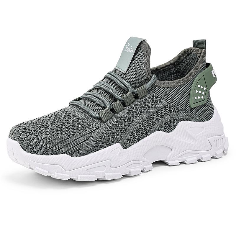 Atmungsaktive Strick-Sneaker für Damen, leichte, bequeme Low-Top-Laufschuhe mit weicher Sohle für alle Jahreszeiten 36 grün von Joom DACH