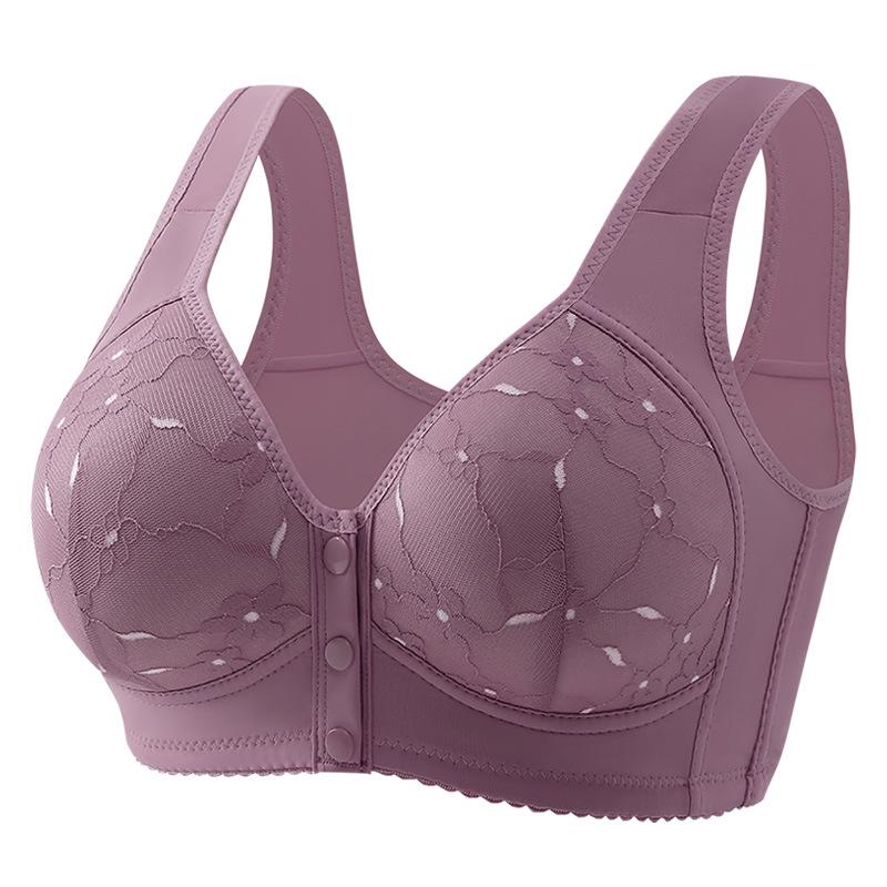 Atmungsaktiver Push-Up-BH mit Frontöffnung für Frauen mittleren und höheren Alters - Bügellos, Dicke Cups, Anti-Hänge-Effekt, Formendes Design 46/105 von Joom DACH