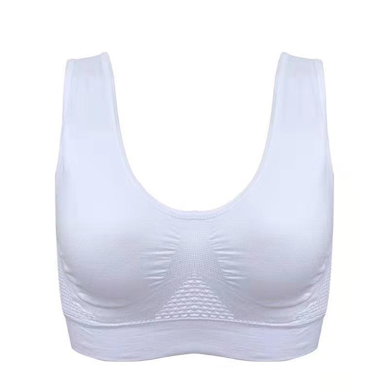 Atmungsaktiver Sport-BH aus Mesh mit Hohlmuster – Übergröße, Yoga- und Lauf-Fitness-BH 6XL von Joom DACH