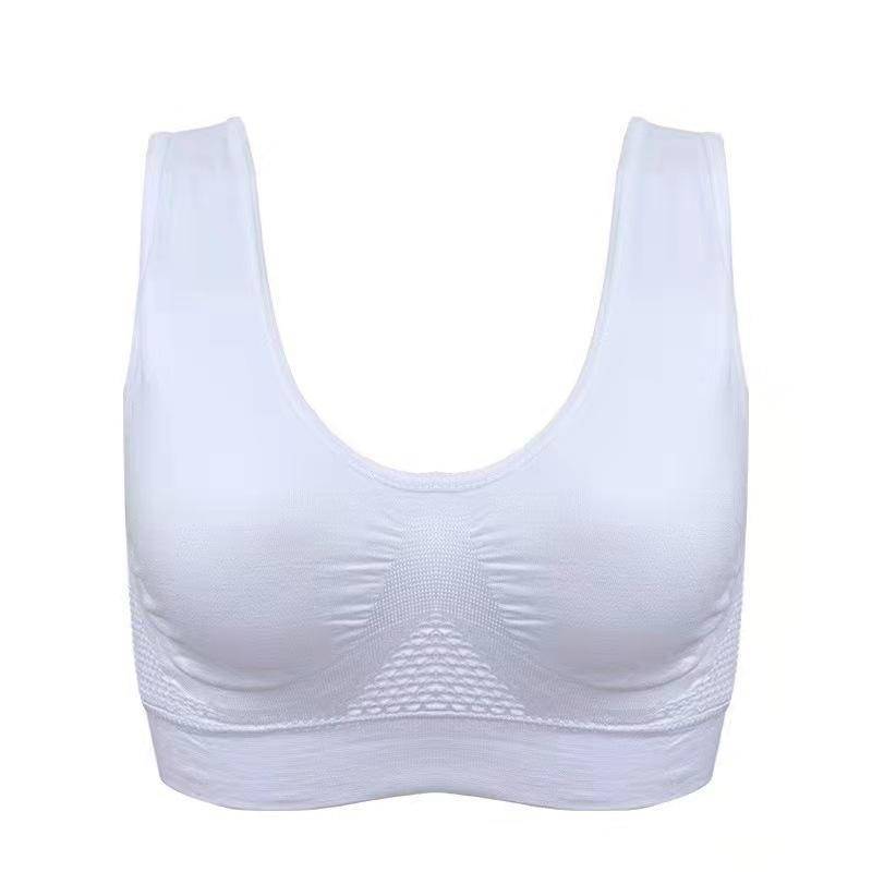 Atmungsaktiver Sport-BH aus Mesh mit Hohlmuster – Übergröße, Yoga- und Lauf-Fitness-BH 6XL von Joom DACH