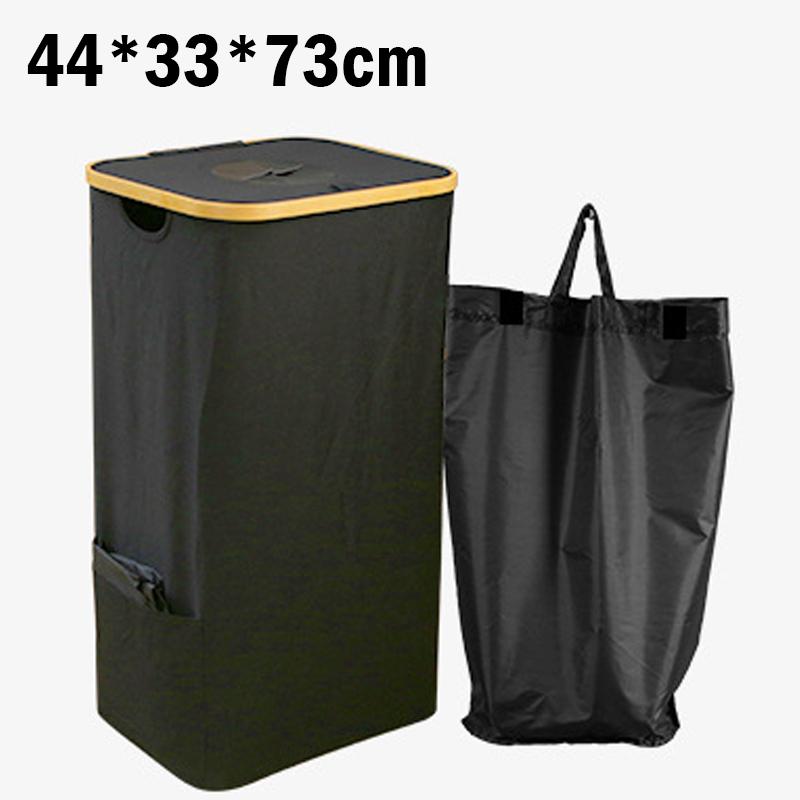 Aufbewahrungskorb für leere Flaschen, Sammelbeutel für Abwasserflaschen, zusammenklappbarer Aufbewahrungsbeutel für Flaschen-Organizer, Einkaufstasche für recycelbare Flaschen 44x33x73cm-2Bag schwarz von Joom DACH