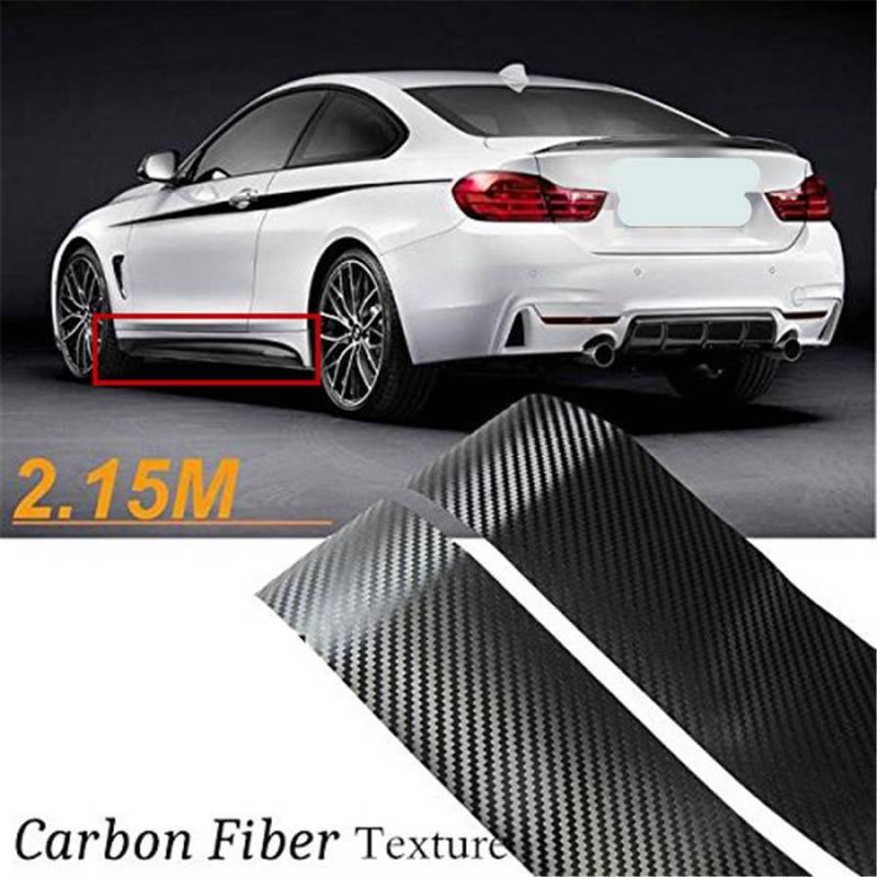 Aufkleber mit Kohlefasertextur für Seitenschweller für BMW 3 4 5er F30 F31 F32 von Joom DACH