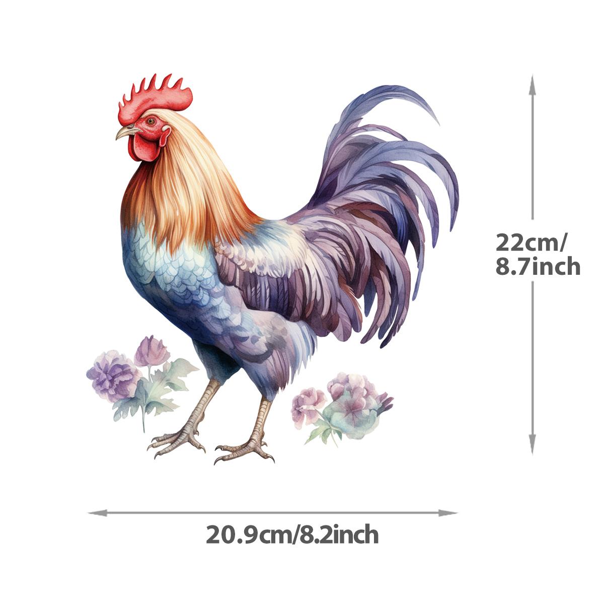 Aufnäher zum Aufbügeln, Hahn-Aufkleber, Aufkleber, T-Shirt, Hoodies, Wärmeübertragung, DIY-Kleidungsaufkleber, Parches, Ropa, Thermoaufkleber auf Kleidung von Joom DACH