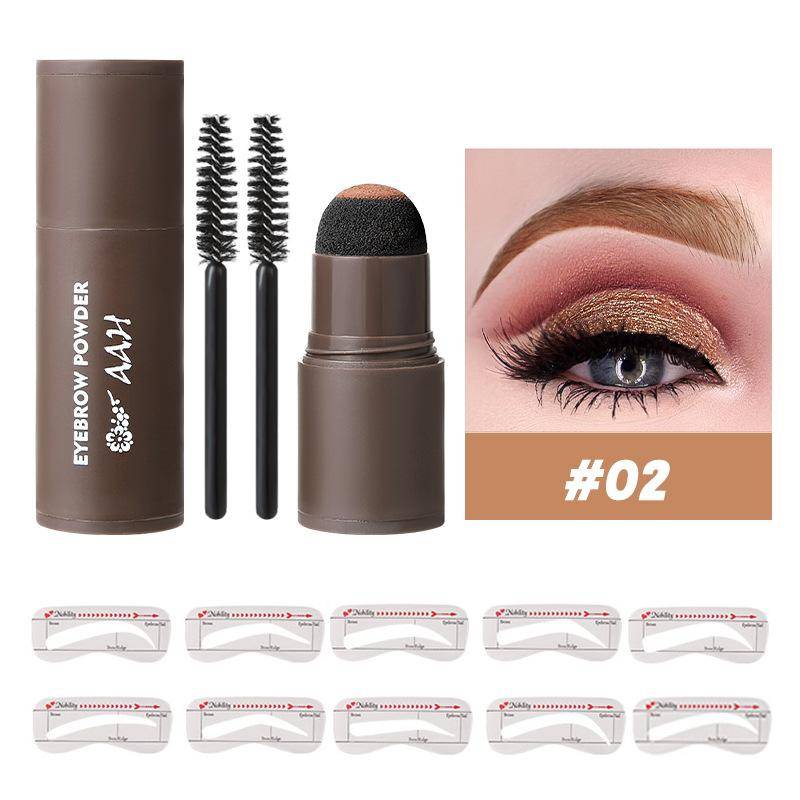 Augenbrauen-Stempel-Set, perfektes Augenbrauen-Stempel-Schablonen-Set, Augenbrauen-Schablonen-Stempel-Set, wasserfest, langanhaltend, Augenbrauen-Verstärker, Augenbrauen-Form-Stempel 02# von Joom DACH