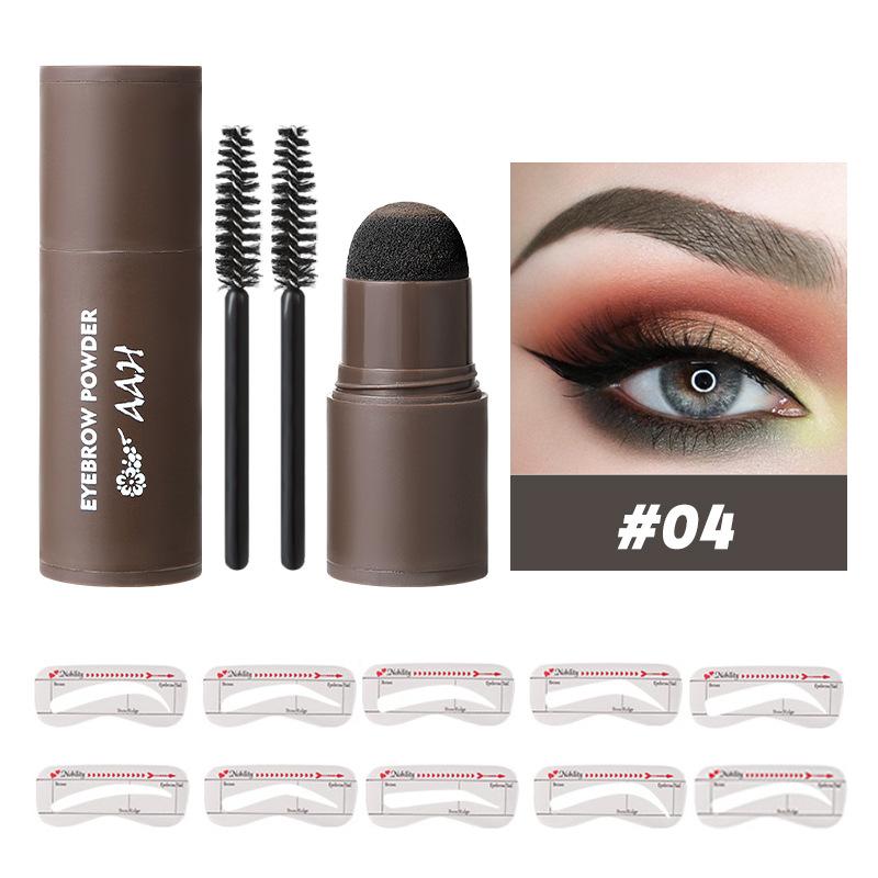 Augenbrauen-Stempel-Set, perfektes Augenbrauen-Stempel-Schablonen-Set, Augenbrauen-Schablonen-Stempel-Set, wasserfest, langanhaltend, Augenbrauen-Verstärker, Augenbrauen-Form-Stempel 04# von Joom DACH
