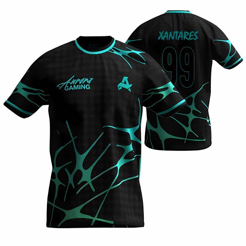 Aurora Gaming E-Sports Club Neue Sommeruniformen CS2 ESL Pro League Trainingsjerseys Spieler-personalisierte T-Shirts Jungen Geschenke Oberteile M von Joom DACH