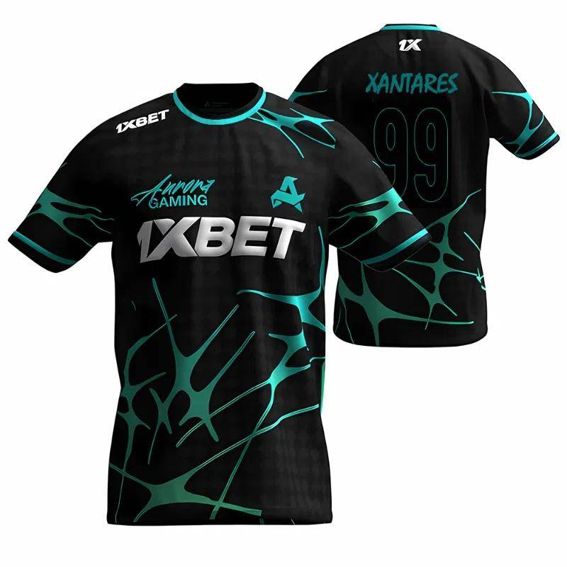 Aurora Gaming E-Sports Club Neue Sommeruniformen CS2 ESL Pro League Trainingsjerseys Spieler-personalisierte T-Shirts Jungen Geschenke Oberteile XL von Joom DACH