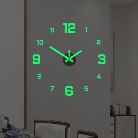 Ausgezeichnete präzise Lasergravur Metallzeiger Nachtlicht 3D echte große Wanduhr für Zuhause Acryl rot Ausgezeichnete präzise Lasergravur Metallzeiger Nachtlicht 3D echte große Wanduhr für Zuhause Acryl rot von Joom DACH