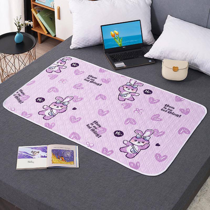 Auslaufsichere Menstruationsunterlage, Urinmatte, Inkontinenzunterlage für ältere Menschen, Bettschutz, Windel für Erwachsene, Bettlaken, Stoff, atmungsaktiv, wasserdicht, waschbare Matratze 50*70cm von Joom DACH