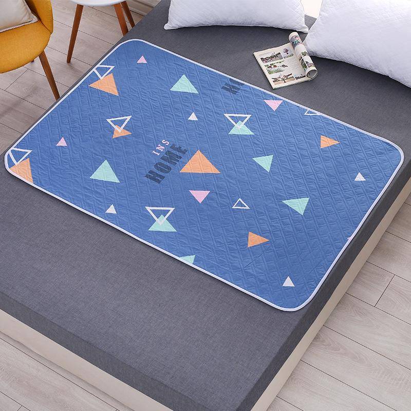 Auslaufsichere Menstruationsunterlage, Urinmatte, Inkontinenzunterlage für ältere Menschen, Bettschutz, Windel für Erwachsene, Bettlaken, Stoff, atmungsaktiv, wasserdicht, waschbare Matratze 50*70cm von Joom DACH