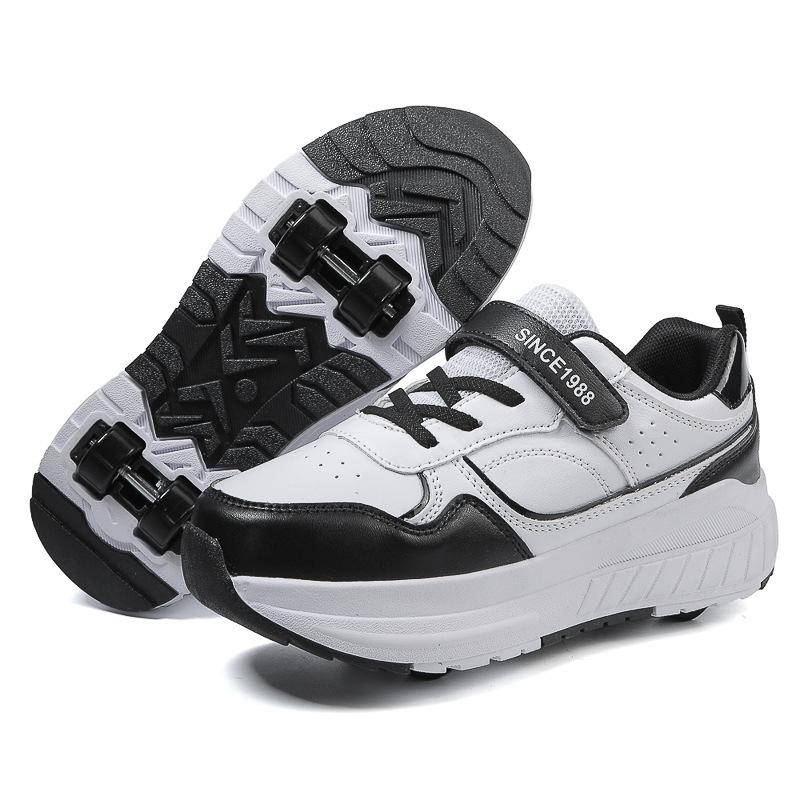 Ausreißer Schuhe Kleine Vierrad Neue Kinder Aussehen Rollenschuhe Jungen und Mädchen Abnehmbare Walking Skates Studenten mit Rädern 40 von Joom DACH