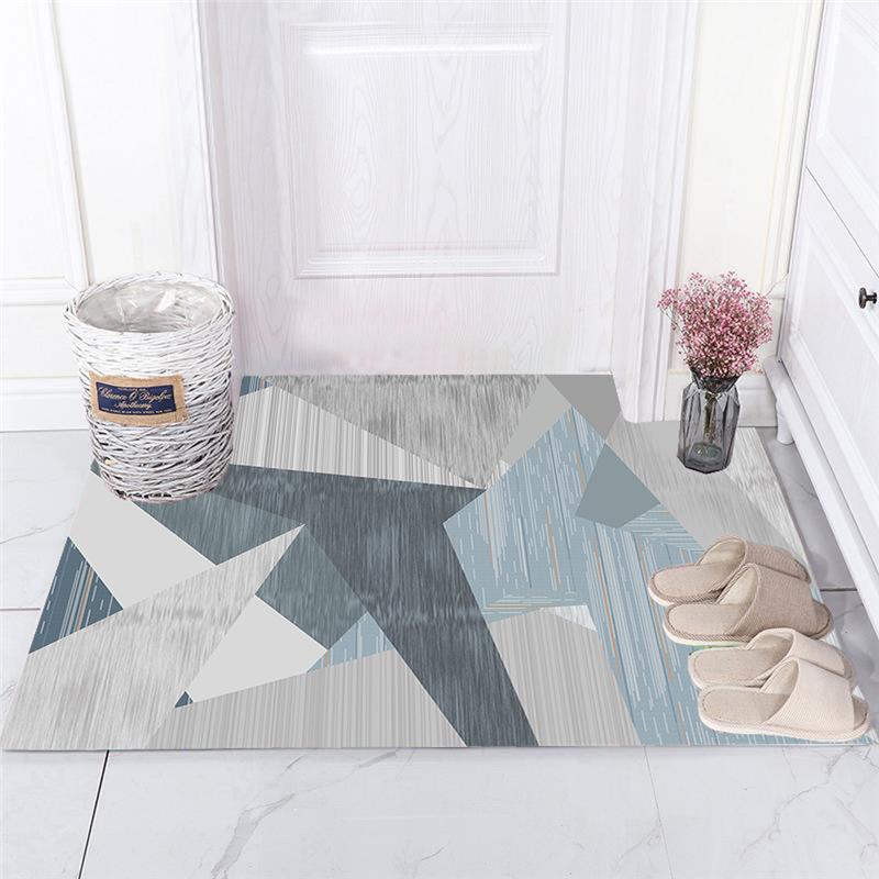 Außeneingangs-Fußmatte, individuell, waschbar, rutschfest, Küchenteppich, Badezimmermatte, Raumdekorationsartikel 60*90cm von Joom DACH