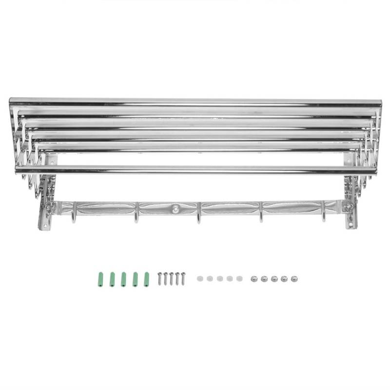 Ausziehbarer Handtuchhalter aus Edelstahl Badetuchhalter Aufbewahrungsorganisator für Zuhause Hotelgebrauch von Joom DACH