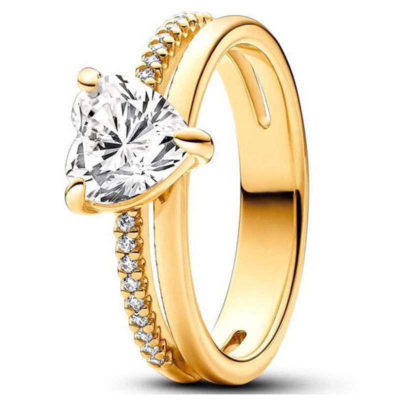 Authentische 925 Sterling Silber Liebesbotschaft Herbarbelege Cluster Zeitlose Pave einreihige Ringe für Frauen Geschenk Modeschmuck 5 von Joom DACH