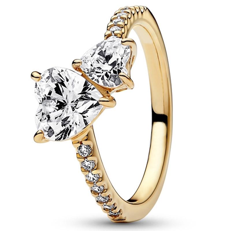 Authentische 925 Sterling Silber Liebesbotschaft Herbarbelege Cluster Zeitlose Pave einreihige Ringe für Frauen Geschenk Modeschmuck 6 von Joom DACH