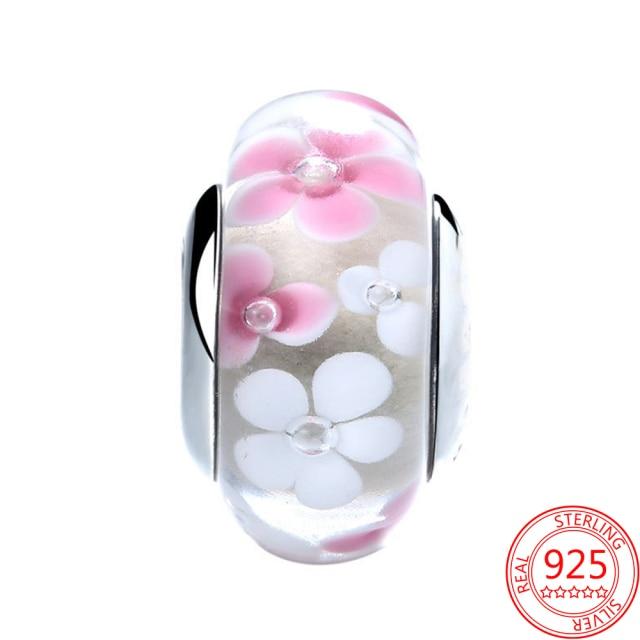 Authentischer S925 Silber Charms 925 Sterling Schöner rosa Herz-Kopfhörer-Charm passend für Armband und Halskette Mädchen Geschenk Schmuck von Joom DACH