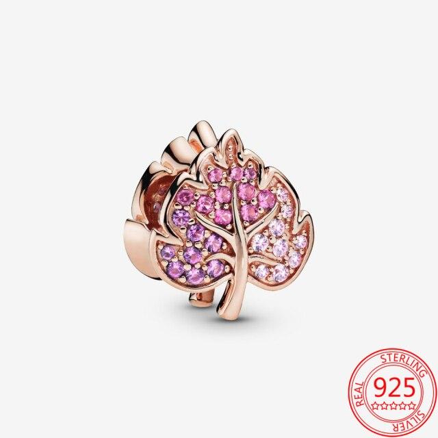 Authentischer S925 Silber Charms 925 Sterling Schöner rosa Herz-Kopfhörer-Charm passend für Armband und Halskette Mädchen Geschenk Schmuck von Joom DACH