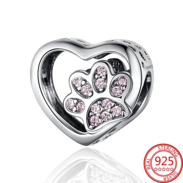 Authentischer S925 Silber Charms 925 Sterling Schöner rosa Herz-Kopfhörer-Charm passend für Armband und Halskette Mädchen Geschenk Schmuck von Joom DACH