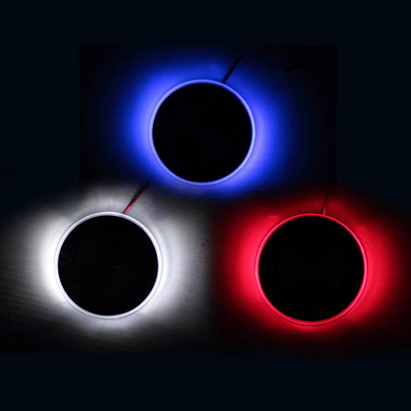 Auto 2D Auto LED Logo Hinten Abzeichen Seite Licht Aufkleber Emblem Rücklicht Dekor für BMW blau von Joom DACH