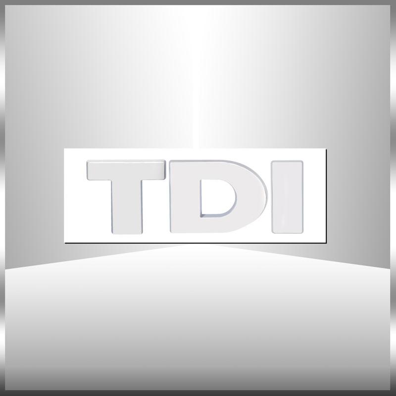 Auto 3D Aufkleber TDI Emblem Kühlergrill Aufkleber Fender Schwanz Metall Auto Logo Seite Abzeichen Dekor Für Polo Golf Jetta passat MK4 MK5 rot von Joom DACH