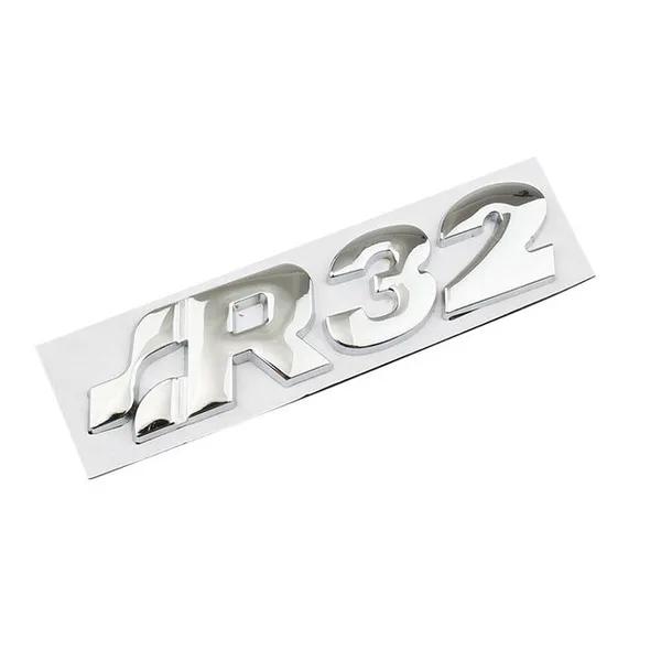 Auto 3D Metall Körper Stamm Abzeichen Emblem Aufkleber Styling Aufkleber Für Golf 4 5 MK4 MK5 R32 R35 R36 passat B6 Zubehör R32 silber von Joom DACH