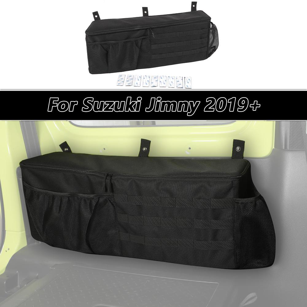 Auto-Aufbewahrungstasche, Kofferraum-Seiten-Organizer-Tasche für Suzuki Jimny 2019–2022, Zubehör, Verstauen und Aufräumen, Schwarz(Links) schwarz von Joom DACH