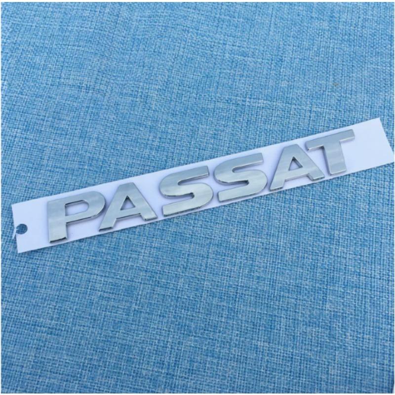 Auto Buchstaben Hinten Stamm Aufkleber Emblem Abzeichen Logo Aufkleber für CC GOLF POLO BORA JETTA SAGITAR LAVIDA MAGOTAN PASSAT TOURAN TIGUAN TOUAREG PASSAT silber von Joom DACH