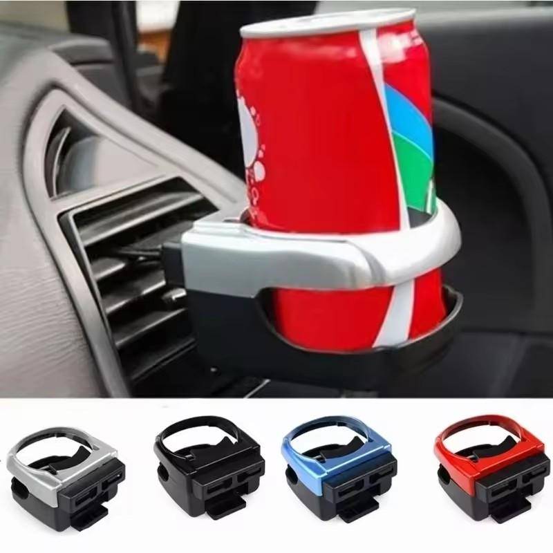 Auto Getränkehalter Air Vent Wasserflasche Rack Getränkehalterung Getränkeclip Kaffeedose Organizer Container Aufbewahrungsständer Auto Outlet silber von Joom DACH