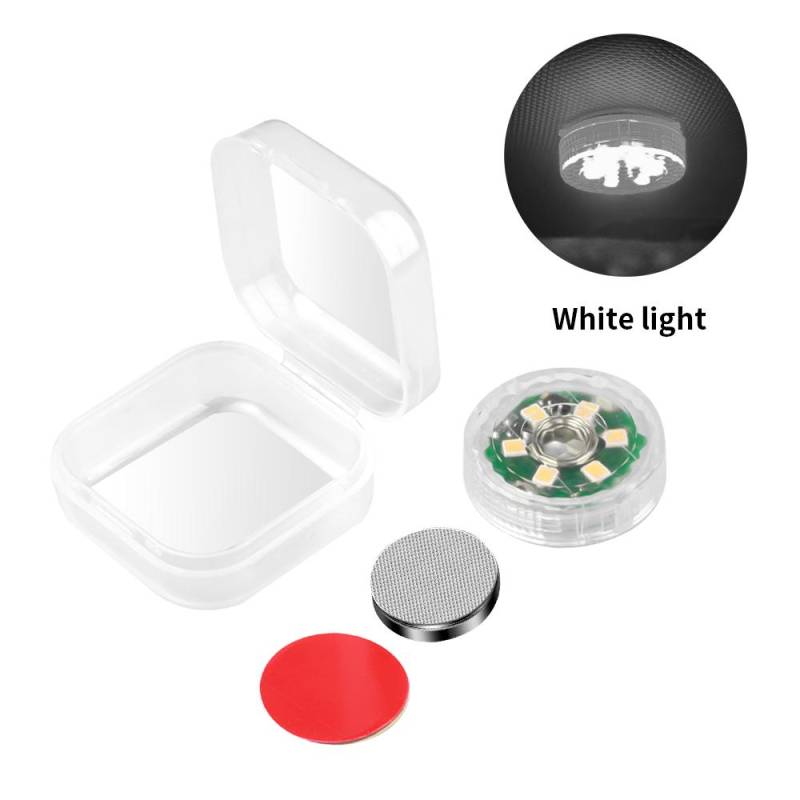 Auto-Innenraum-Kuppellicht Finger-Touch-Sensor Leselampe 5V LED Auto-Signal-Nachtlicht Sechsfarbiges Mini-Autotürlicht weiß von Joom DACH