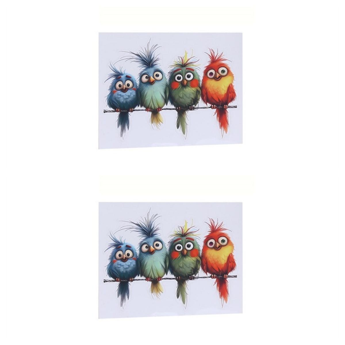 Auto Lustige Vögel Aufkleber Multifunktionale Glas Vinyl Aufkleber Fenster Lkw Abnehmbare Aufkleber 2PCS von Joom DACH