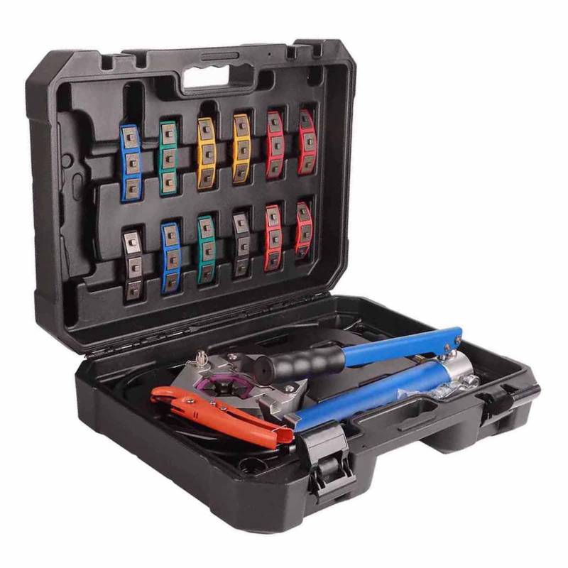 Auto Manuell Klimaschlauch Crimpwerkzeugsatz Mechanisch Tragbar mit Aufbewahrungsbox Klimaanlagen Reparaturset von Joom DACH