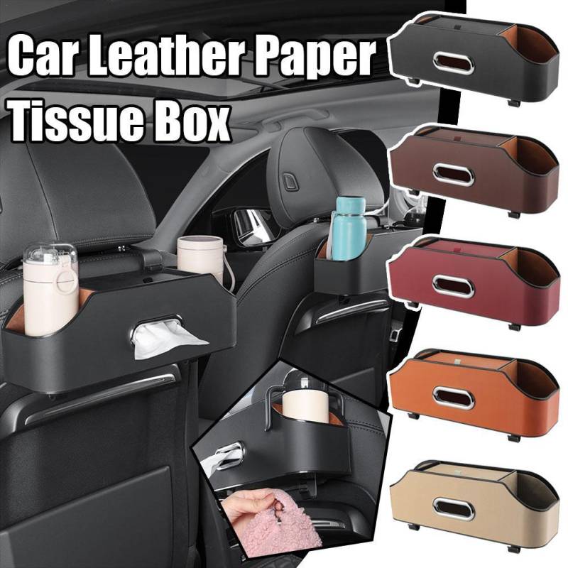 Auto Multifunktionale Leder Tissue Lagerung Box Unter Sitz Auto Rücksitz Papier Tasche Platzieren Wasser Tasse Kreative Auto liefert rot von Joom DACH