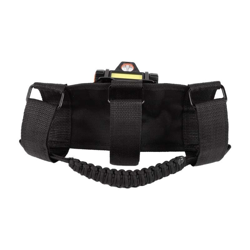 Auto Regenschirm Seil Dach Top Griff Mit Licht Für Jeep Wrangler JL/ Gladiator JT JK 2007-2024 schwarz von Joom DACH