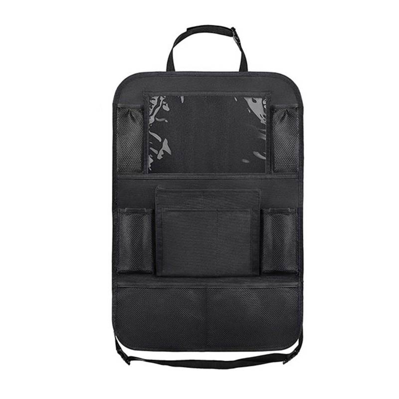 Auto-Rücksitz-Organizer, Aufbewahrungstasche mit mehreren Taschen, Trittmatten, Sitzschutz, 41 x 61 cm, mit Tablet-Halter von Joom DACH
