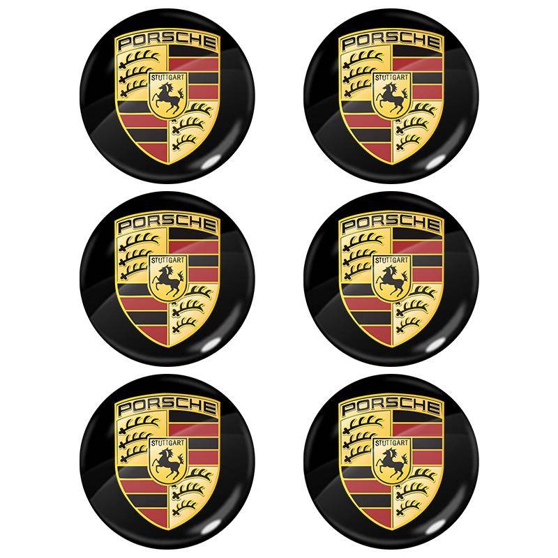 Auto Schloss Schlüsselloch Aufkleber Türschloss Schutz Auto 3D Aufkleber Für Porsche Boxster Cayenne Panamera Macan Cayman 911 918 996 917 991 6pcs von Joom DACH