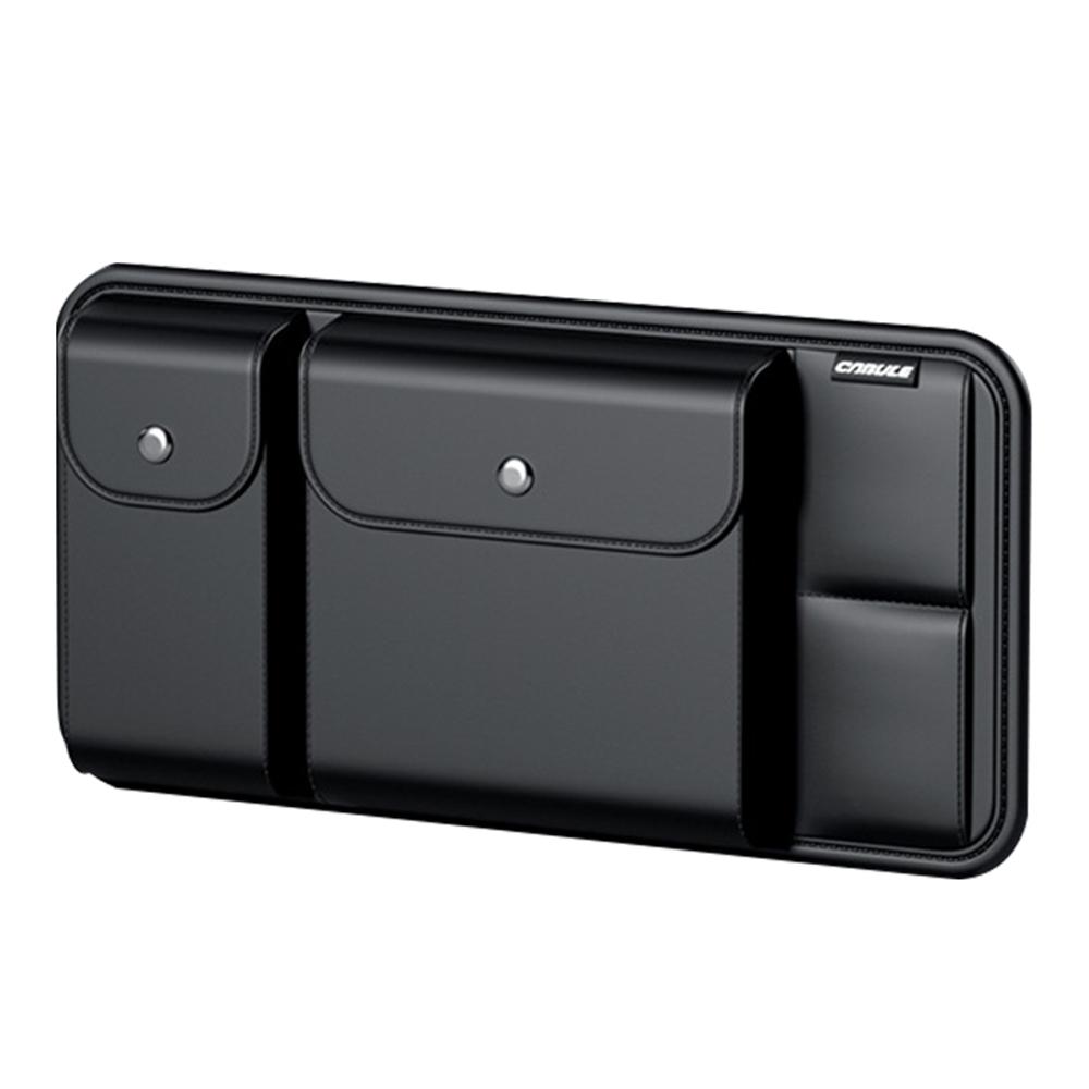 Auto Sonnenblenden Organizer Multifunktionaler Sonnenbrillenhalter Leder Innenraumzubehör für Auto schwarz von Joom DACH