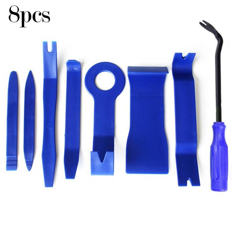 Auto Tür Clip Auto Demontage Werkzeuge Set DVD Stereo Refit Kits Innen Kunststoff Trim Panel Dashboard Entfernung Werkzeug Reparatur Werkzeuge 8Pcs von Joom DACH