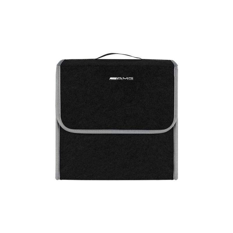 Auto Weiche Filz Aufbewahrungstasche Organizer Auto Faltbare Kofferraumtasche Autozubehör Für Mercedes Benz AMG GLC GLE CLA W204 W205 V177 W247 W203 W211 W212 W213 black small AMG von Joom DACH