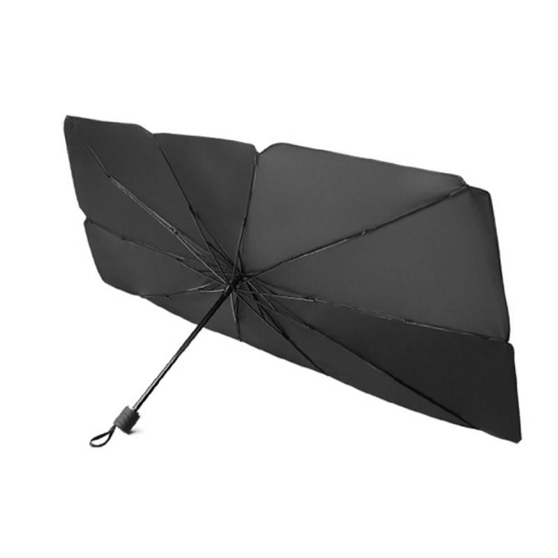 Auto-Windschutzscheiben-Sonnenschutz-Regenschirm, faltbarer Auto-Regenschirm, ein Abdeckblock, Auto-Frontscheibe schwarz von Joom DACH