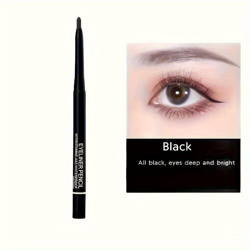 Automatischer Drehmechanismus Geschmeidig Leicht zu färben Wasserfest Nicht verblassend Eyeliner Stift Augenbrauenstift Make-up Stift Eyeliner Klebestift schwarz von Joom DACH