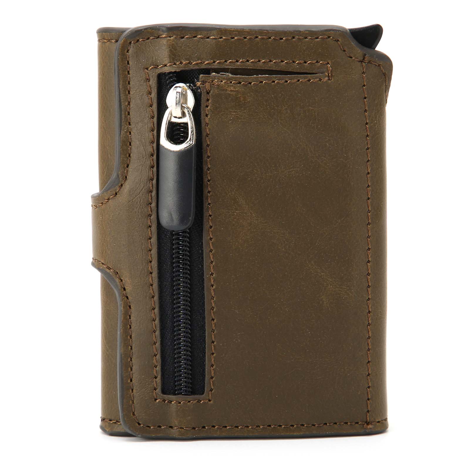 Automatischer Pop-up Visitenkartenhalter Anti-Entmagnetisierungs Kreditkartenetui Tasche Geschenk(Kaffee x 59#) kaffeebraun von Joom DACH