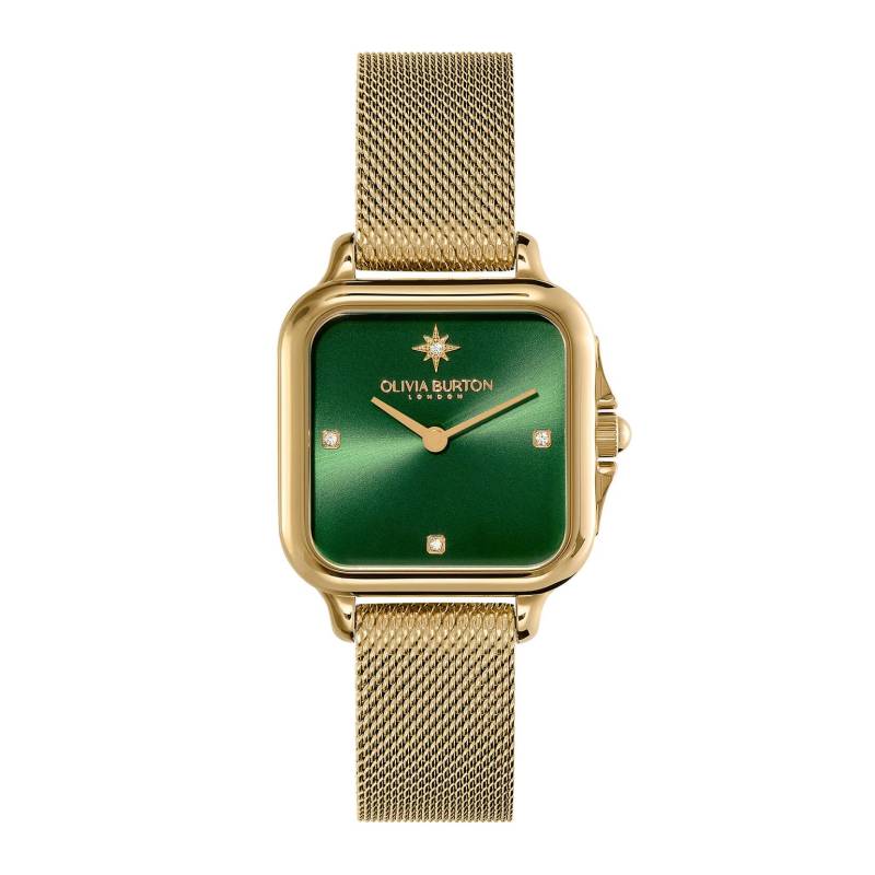Autorisierter Händler Olivia Burton Uhr 24000087 Classic 28mm Grosvenor Grün Gold Mesh Uhr [OLIVIA BURTON] Damen & von Joom DACH