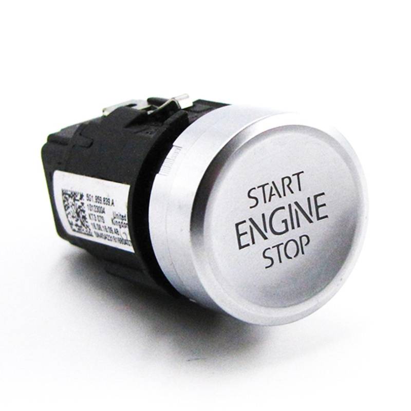 Autoschlüssel Start Stop Motor Ein-Knopf-Schalterknopf für VW Golf 7 Mk7 Vii Keyless Start Schalter Teile von Joom DACH